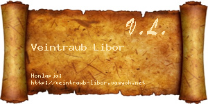 Veintraub Libor névjegykártya